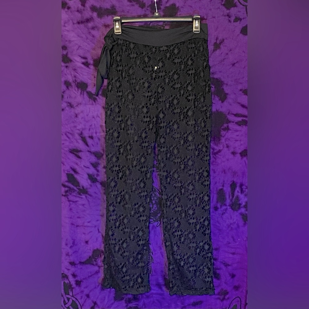 NWOT Bathing suit cover up Mesh pants